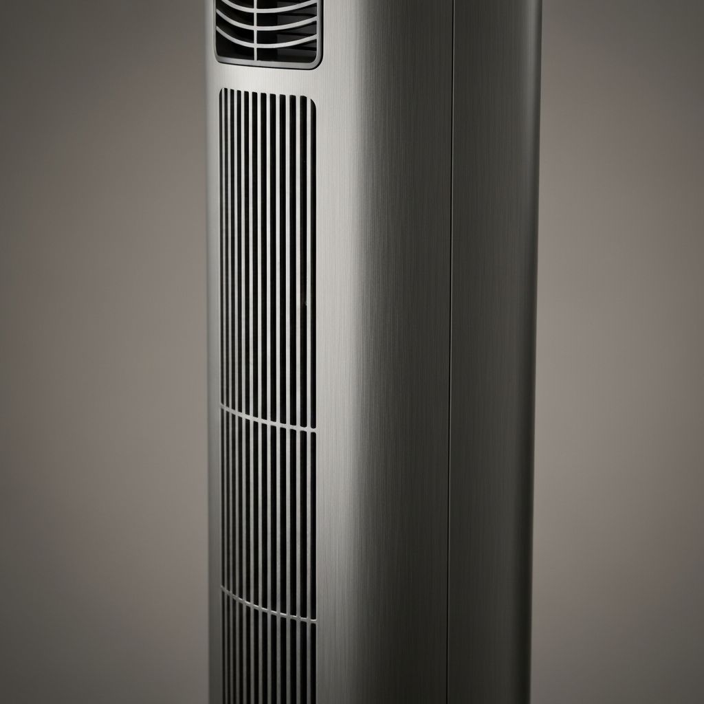 Detalle del ventilador de torre Casa Activa